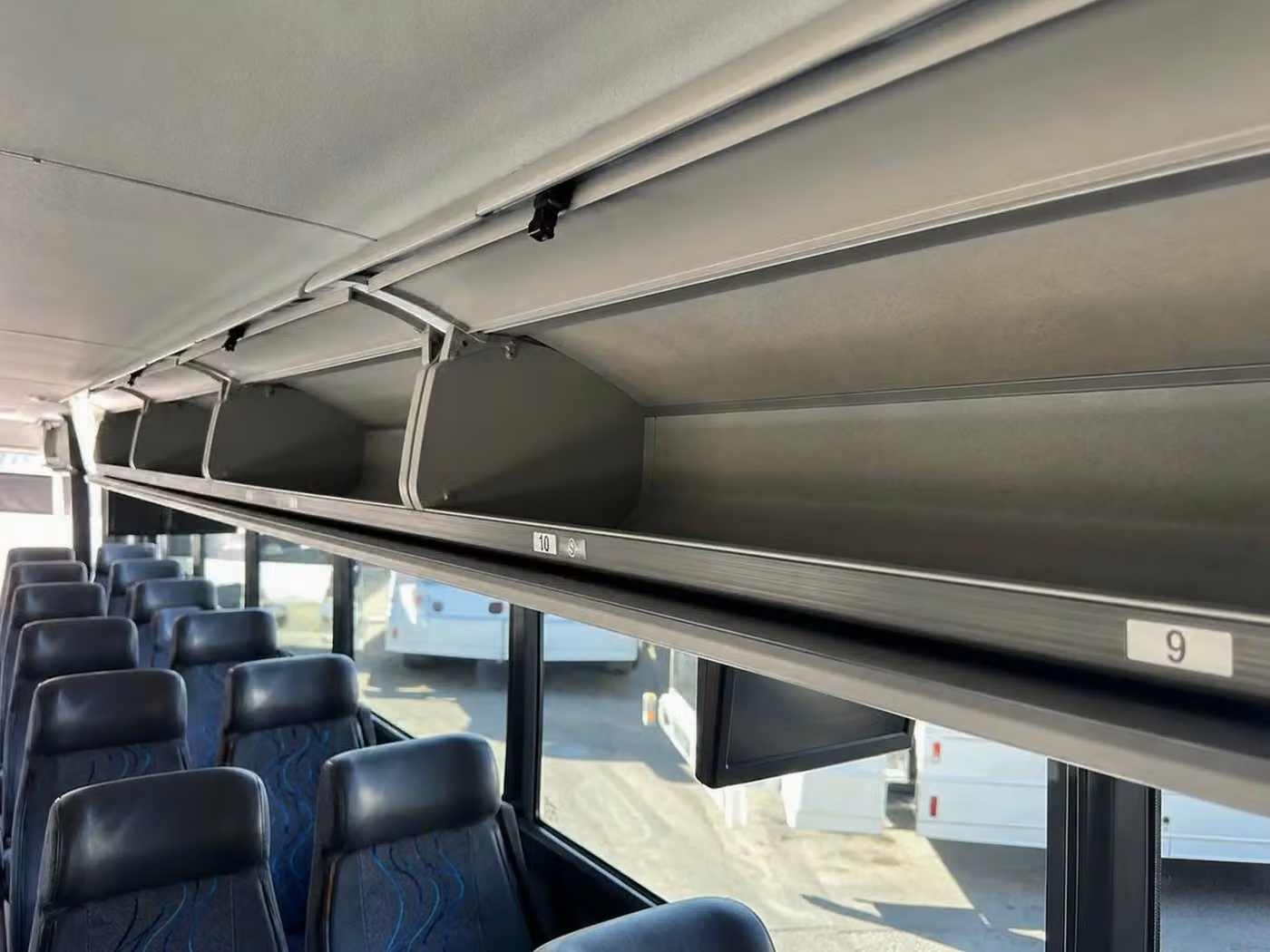 wauwatosa 18 passenger minibus overhead storage