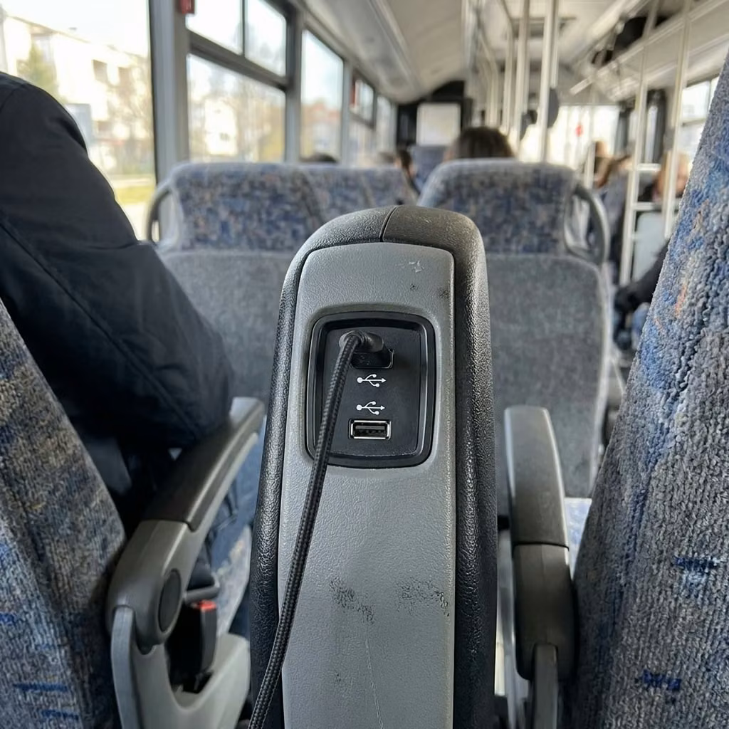 wauwatosa 30 passenger minibus usb charging