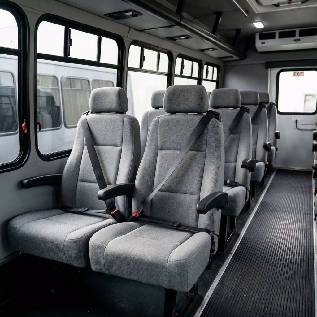 wauwatosa 35 passenger minibus reclining seats
