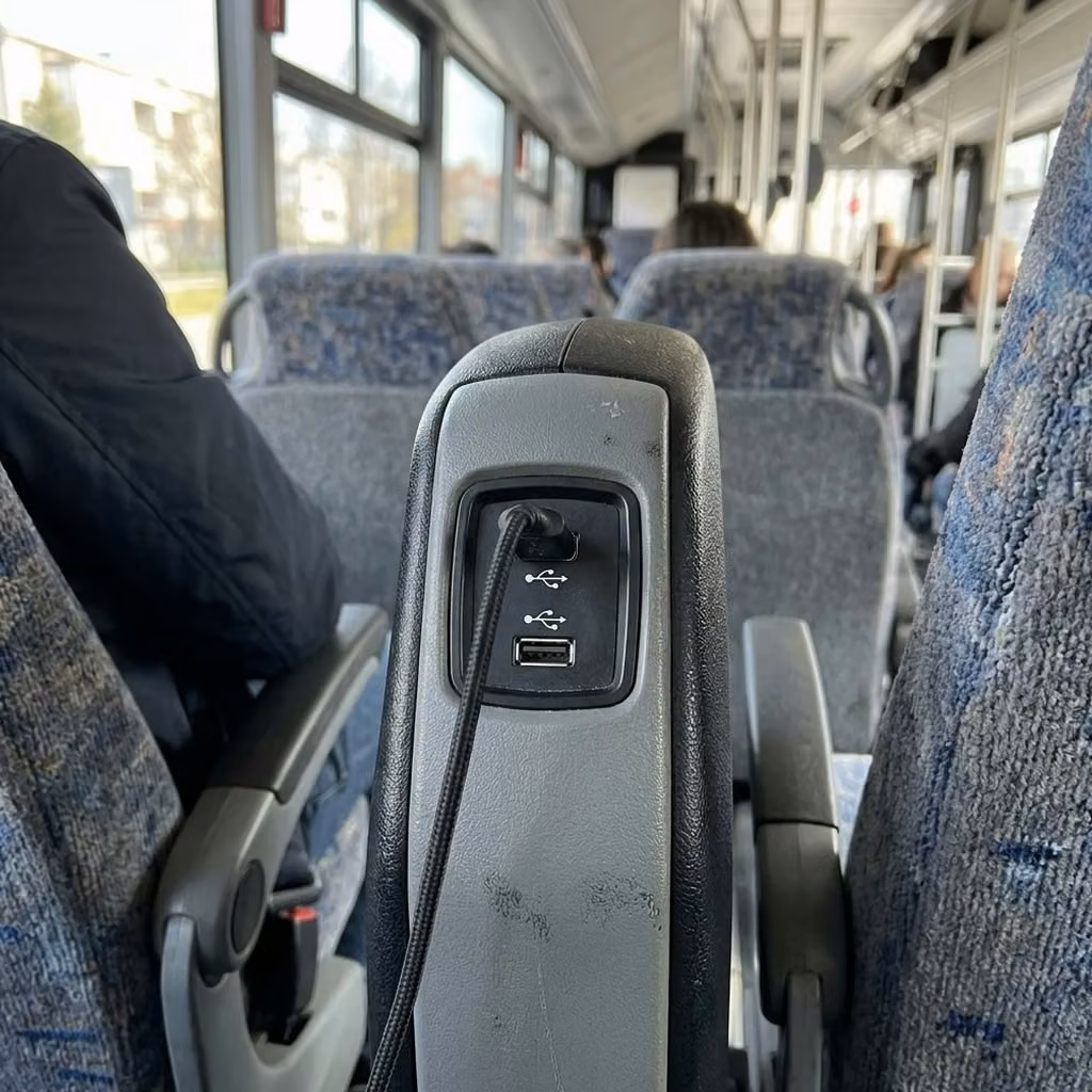 wauwatosa 35 passenger minibus usb charging