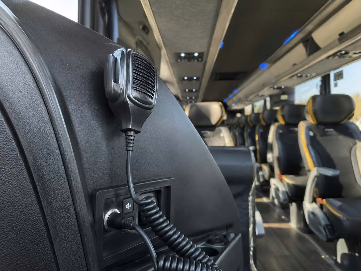 wauwatosa 56 passenger charter bus pa system