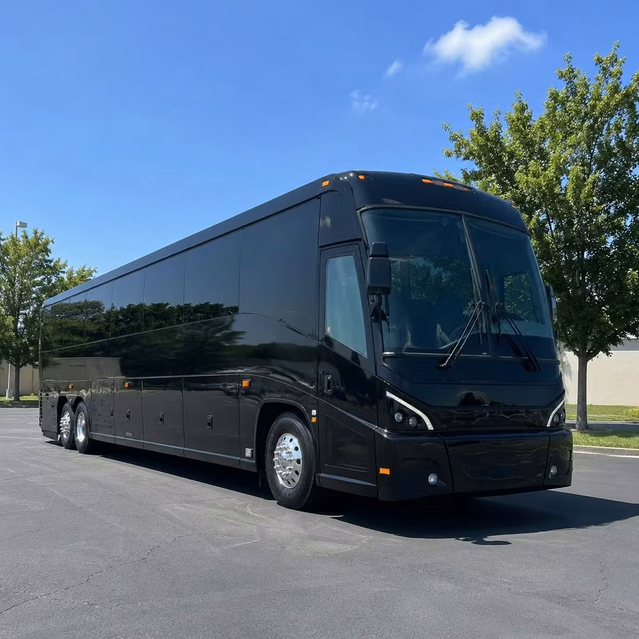 wauwatosa 56 passenger long distance charter buses with onboard restrooms