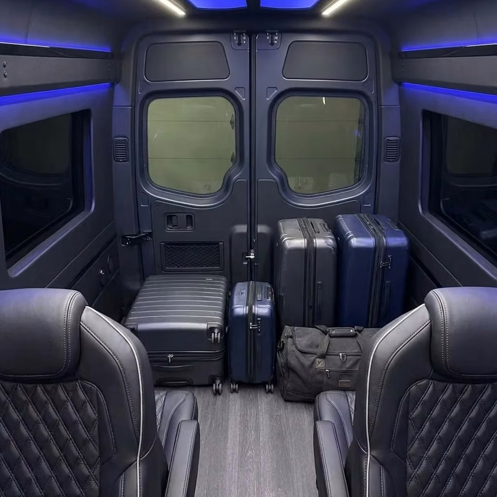 wauwatosa sprinter van rental with driver luggage area