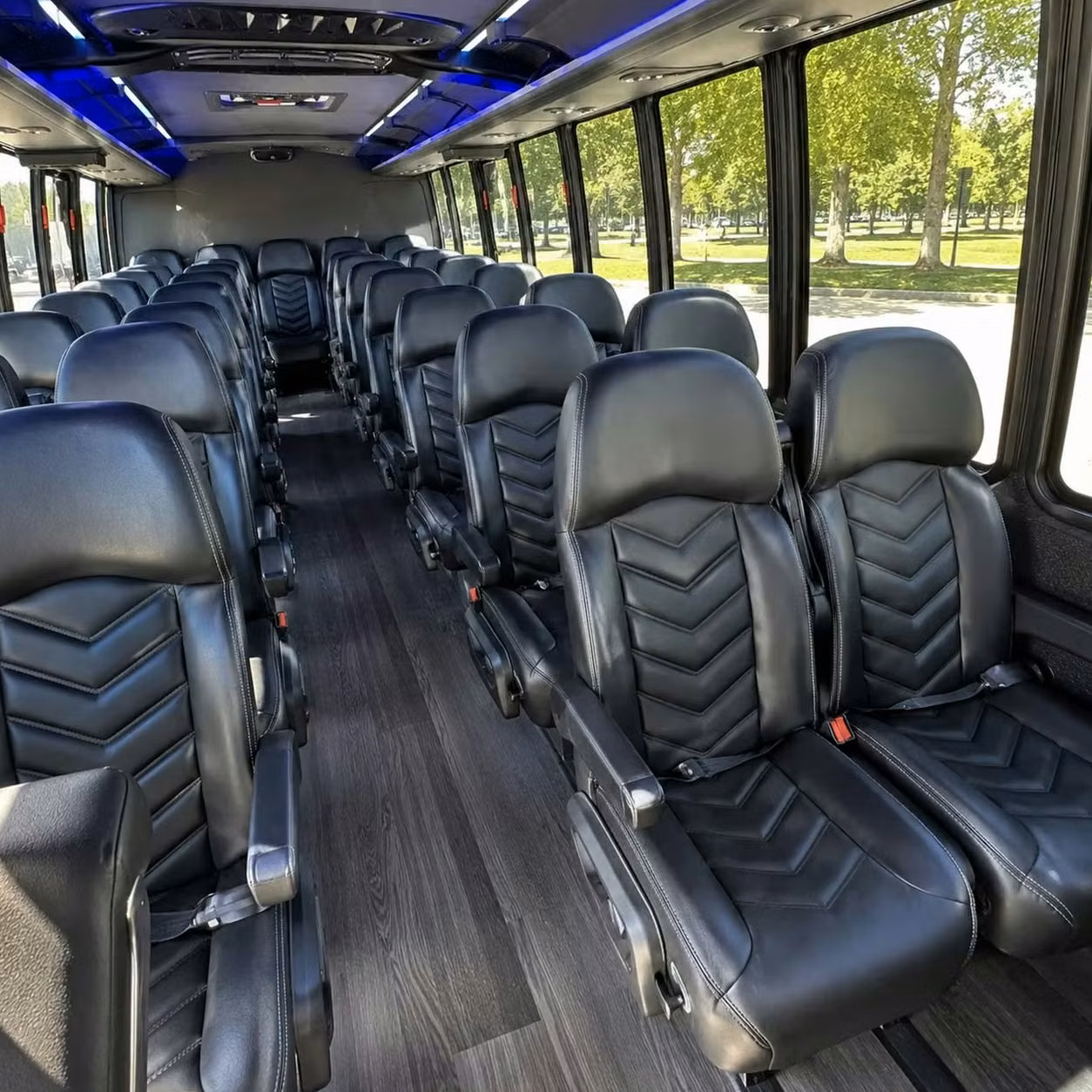 28 passenger minibus inside